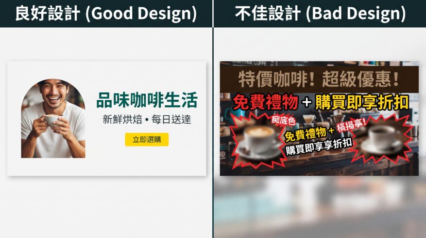 好嘅Banner設計同差嘅Banner設計比較